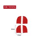 4 Teile/satz Carbon Faser Auto Innentür Schüssel Dekorative Aufkleber für Toyota Corolla 2014-2018, Links und rechts Antrieb Universal, Inner Door Bowl – Bild 2