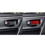 4 Teile/satz Carbon Faser Auto Innentür Schüssel Dekorative Aufkleber für Toyota Corolla 2014-2018, Links und rechts Antrieb Universal, Inner Door Bowl – Bild 6