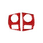 2 Stück / Set Kohlefaser-Auto-Lenkrad-Knopf-Rahmen dekorativer Aufkleber für Toyota Corolla 2014-2018, linke und rechte Antrieb universell