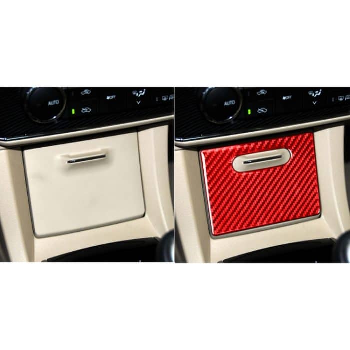 Kohlefaser-Auto-Zigarettenanzünder-Abdeckung, dekorativer Aufkleber für Toyota Corolla 2014–2018, Links- und Rechtsantrieb, universell, Cigarette Lighter Cover – Bild 6