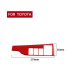 Dekorativer Aufkleber für Autoscheinwerferschalter aus Kohlefaser für Toyota Corolla 2014–2018, Rechtsantrieb, Headlight Switch,Right Drive – Bild 2