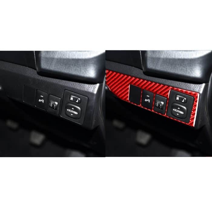 Dekorativer Aufkleber für Autoscheinwerferschalter aus Kohlefaser für Toyota Corolla 2014–2018, Rechtsantrieb, Headlight Switch,Right Drive – Bild 6