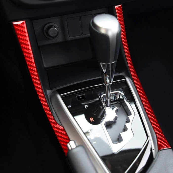 2 Teile/satz Carbon Faser Auto Getriebe Seite Dekorative Aufkleber für Toyota Corolla 2014-2018, Linke Fahrt, Gear Side,Left Drive – Bild 5