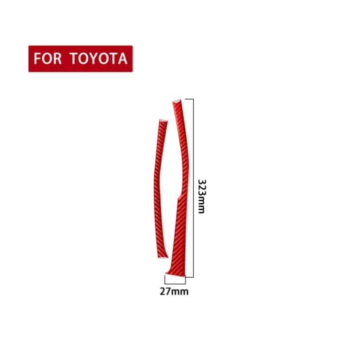 2 Teile/satz Kohlefaser Auto Getriebe Seite Dekorative Aufkleber für Toyota Corolla 2014-2018, Rechtsantrieb, Gear Side,Right Drive – Bild 2