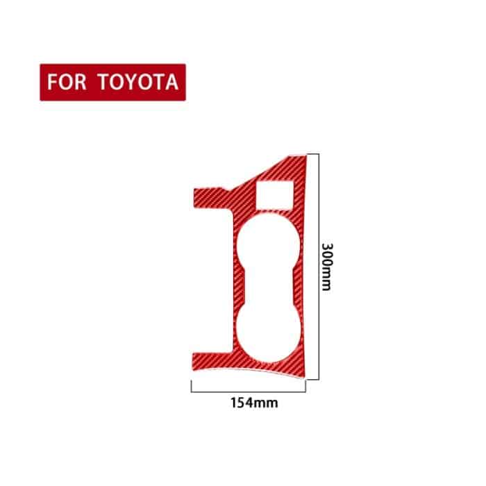 Kohlefaser-Autobecherhalter-Panel, ein dekorativer Aufkleber für Toyota Corolla 2014–2018, linker Antrieb, Cup Holder Panel A,Left Drive – Bild 2