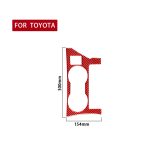 Kohlefaser-Autobecherhalter-Panel, dekorativer Aufkleber für Toyota Corolla 2014–2018, Rechtsantrieb, Cup Holder Panel A,Right Drive – Bild 2