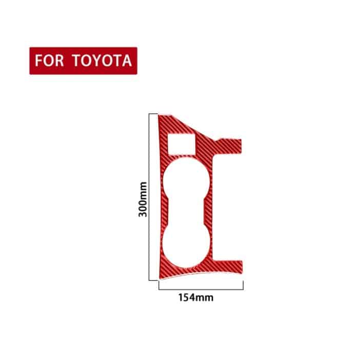 Kohlefaser-Autobecherhalter-Panel, dekorativer Aufkleber für Toyota Corolla 2014–2018, Rechtsantrieb, Cup Holder Panel A,Right Drive – Bild 2