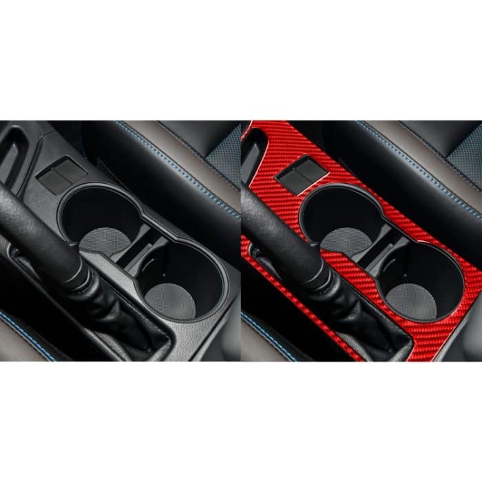 Kohlefaser-Autobecherhalter-Panel B, dekorativer Aufkleber für Toyota Corolla 2014–2018, linker Antrieb, Cup Holder Panel B,Left Drive – Bild 6