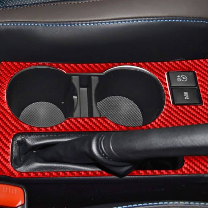 Kohlefaser-Autobecherhalter-Panel B, dekorativer Aufkleber für Toyota Corolla 2014–2018, Rechtsantrieb, Cup Holder Panel B,Right Drive – Bild 5