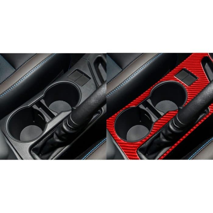 Kohlefaser-Autobecherhalter-Panel B, dekorativer Aufkleber für Toyota Corolla 2014–2018, Rechtsantrieb, Cup Holder Panel B,Right Drive – Bild 6