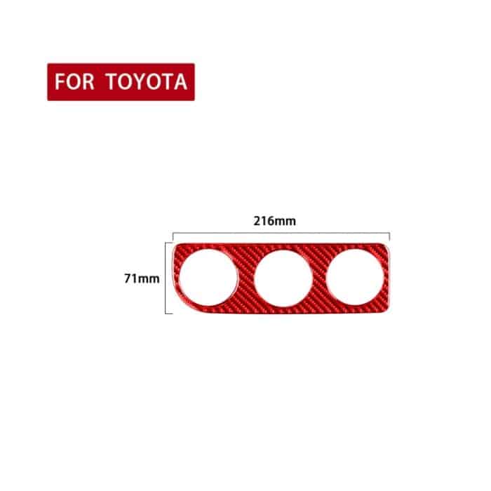 Kohlefaser-Auto-Klimaanlagen-Schalttafel B, dekorativer Aufkleber für Toyota Corolla 2014–2018, Rechtsantrieb, Air Conditioner Switch Panel B,Right Drive – Bild 2
