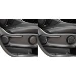 6 stücke / satz Kohlefaser Autositzeinstellung Button Panel dekorativer Aufkleber für Mercedes-Benz B-Klasse 2019, linke und rechte Antrieb universell – Bild 6