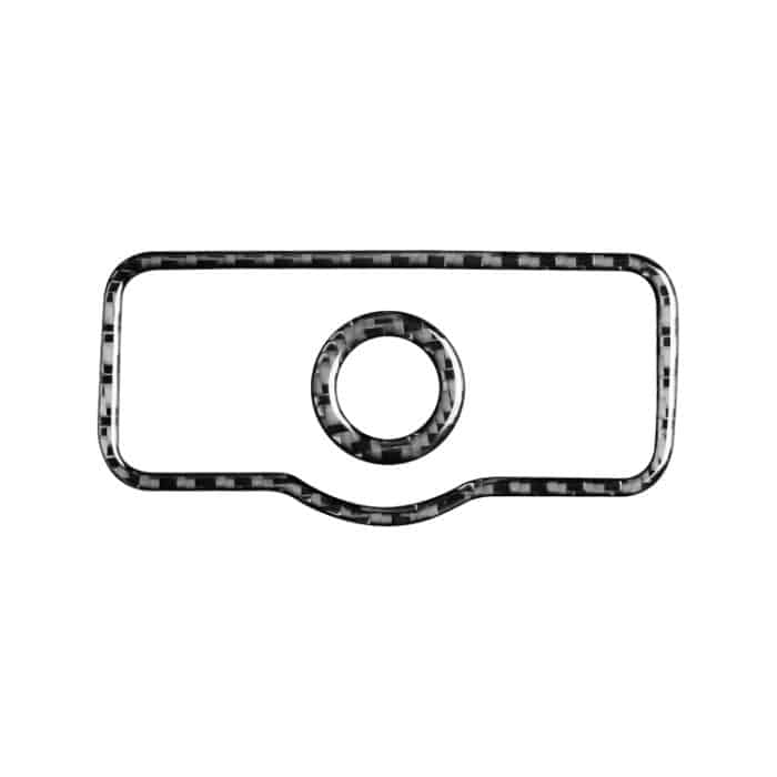 CRP5576.jpg 2 Stück / Set Carbon Faser Auto Scheinwerferschalter Dekorativer Aufkleber für Mercedes-Benz B-Klasse 2019 / GLB 2020, links und rechts Antrieb universell – Bild 1