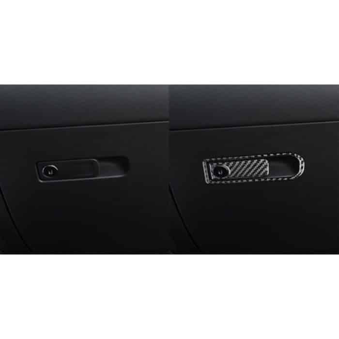 2 Stück / Set Carbon Fiber Car Handschuhschiff Schalter Dekorative Aufkleber für Mercedes-Benz B-Klasse 2019 / GLB 2020, Links- und Right-Antrieb Universal – Bild 6