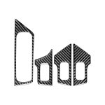 4 stücke / satz Kohlefaser Auto Glashubschalter dekorativer Aufkleber für Mercedes-Benz B-Klasse 2019 / GLB 2020, linke Fahrt