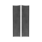 2 stücke / satz Kohlenstofffaser Auto Armlehne Box Panel Dekorative Aufkleber für Mercedes-Benz B-Klasse 2019 / GLB 2020, links und rechts Antrieb universell