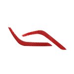 2 stücke / satz Kohlefaser Auto Scheinwerfer Augenbraue Dekorative Aufkleber für Toyota Tundra 2014-2018, linke und rechte Antrieb Universal (rot)