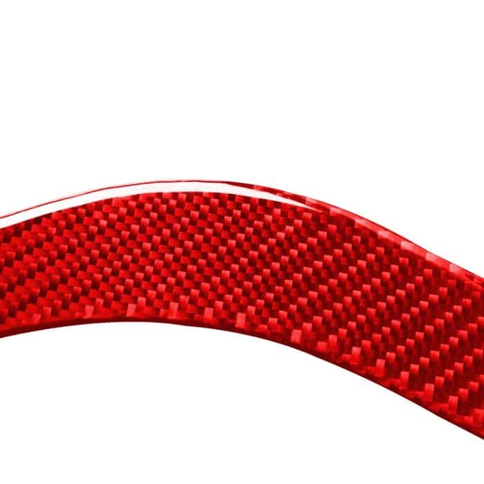 2 stücke / satz Kohlefaser Auto Scheinwerfer Augenbraue Dekorative Aufkleber für Toyota Tundra 2014-2018, linke und rechte Antrieb Universal (rot) – Bild 3