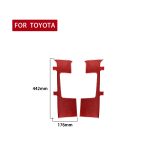 2 Teile/satz Carbon Faser Auto Sitz Gürtel Panel Dekorative Aufkleber für Toyota Tundra 2014-2018, Links und rechts Drive Universal, Seat Belt Panel – Bild 2