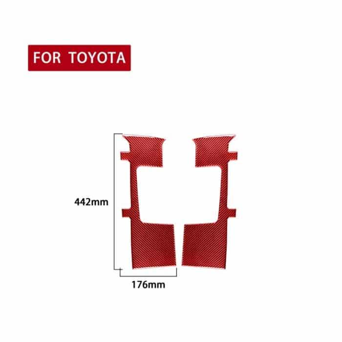 2 Teile/satz Carbon Faser Auto Sitz Gürtel Panel Dekorative Aufkleber für Toyota Tundra 2014-2018, Links und rechts Drive Universal, Seat Belt Panel – Bild 2
