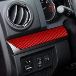 3 Teile/satz Carbon Faser Auto Mittelkonsole Streifen Dekorative Aufkleber für Toyota Tundra 2014-2018, Linke Fahrt, Center Console Strip,Left Drive – Bild 5