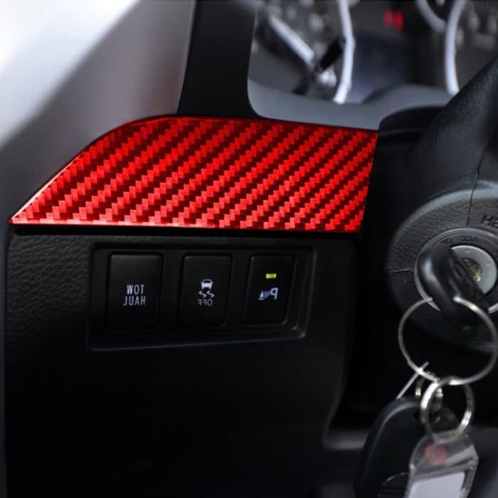 3 Teile/satz Kohlefaser Auto Mittelkonsole Streifen Dekorative Aufkleber für Toyota Tundra 2014-2018, Rechtsantrieb, Center Console Strip,Right Drive – Bild 6