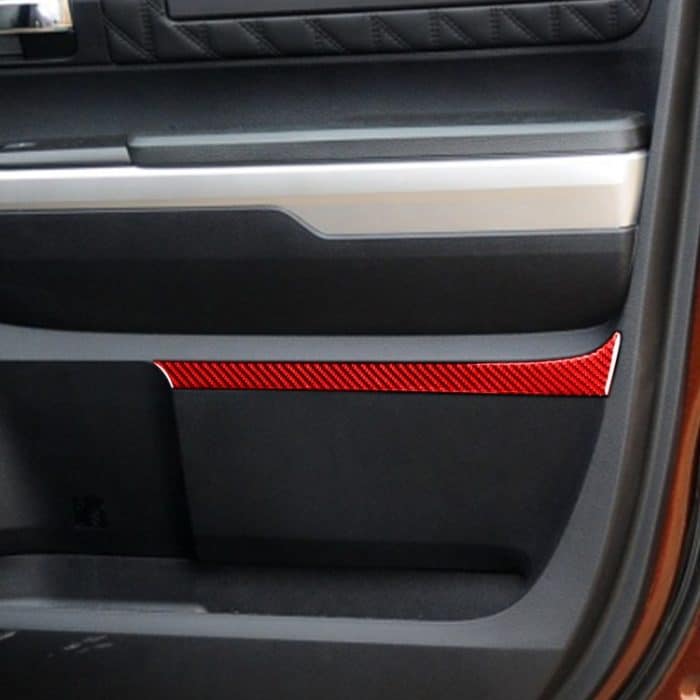 4 Teile/satz Carbon Faser Auto Tür Panel Dekorative Aufkleber für Toyota Tundra 2014-2018, Links und Rechts Antrieb Universal, Door Panel – Bild 5