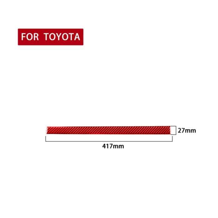 Kohlefaser-Auto-Zentralsteuerungs-Getränkehalter-Schlitzmatte, dekorativer Aufkleber für Toyota Tundra 2014–2018, linker und rechter Antrieb, universell, Central Control Cup Holder Slot Mat – Bild 2