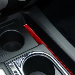 Kohlefaser-Auto-Zentralsteuerungs-Getränkehalter-Schlitzmatte, dekorativer Aufkleber für Toyota Tundra 2014–2018, linker und rechter Antrieb, universell, Central Control Cup Holder Slot Mat – Bild 5