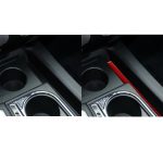 Kohlefaser-Auto-Zentralsteuerungs-Getränkehalter-Schlitzmatte, dekorativer Aufkleber für Toyota Tundra 2014–2018, linker und rechter Antrieb, universell, Central Control Cup Holder Slot Mat – Bild 6