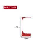 Kohlefaser-Autobecherhalter-Rahmen, dekorativer Aufkleber für Toyota Tundra 2014–2018, Rechtsantrieb, Cup Holder Frame,Right Drive – Bild 2