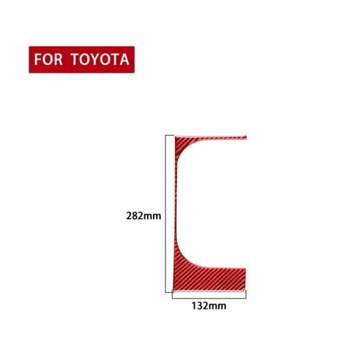 Kohlefaser-Autobecherhalter-Rahmen, dekorativer Aufkleber für Toyota Tundra 2014–2018, Rechtsantrieb, Cup Holder Frame,Right Drive – Bild 2