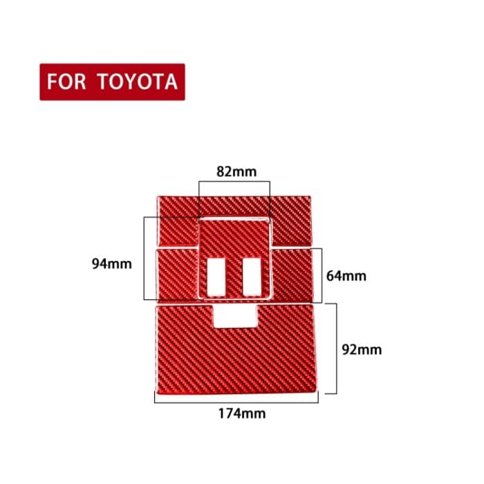 4 Teile/satz Carbon Faser Auto Vordere Reihe Lesen Licht Panel Dekorative Aufkleber für Toyota Tundra 2014-2018, links und Rechts Antrieb Universal, Front Row Reading Light Panel – Bild 2