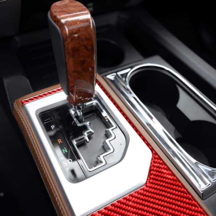 Carbon-Faser-Auto-Zahnrad-Außenrahmen-dekorativer Aufkleber für Toyota Tundra 2014–2018, linker und rechter Antrieb, universell, Gear Outer Frame – Bild 5