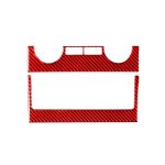 Kohlefaser-Auto-Zentralsteuerungs-Klimaanlagen-Schalttafel-dekorativer Aufkleber für Toyota Tundra 2014–2018, linker und rechter Antrieb, universell, Central Control Air Conditioner Switch Panel