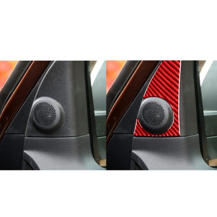 2 Teile/satz Carbon Faser Auto A-säule Lautsprecher Panel Dekorative Aufkleber für Toyota Tundra 2014-2018, links und Rechts Antrieb Universal, A-pillar Speaker Panel – Bild 6