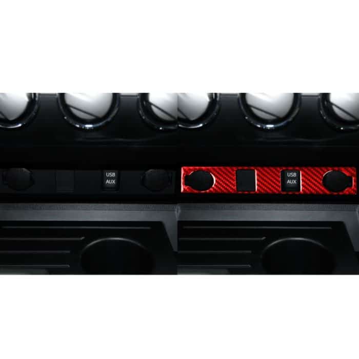 Kohlefaser-Auto-Zigarettenanzünder-Schalter-dekorativer Aufkleber für Toyota Tundra 2014–2018, linker und rechter Antrieb, universell, Cigarette Lighter Switch – Bild 6