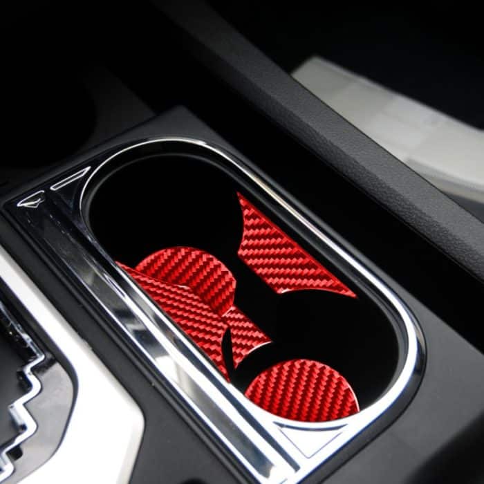 Kohlefaser-Auto-Zentralsteuerungs-Getränkehalter-Panel, dekorativer Aufkleber für Toyota Tundra 2014–2018, linker und rechter Antrieb, universell, Central Control Cup Holder Panel – Bild 6