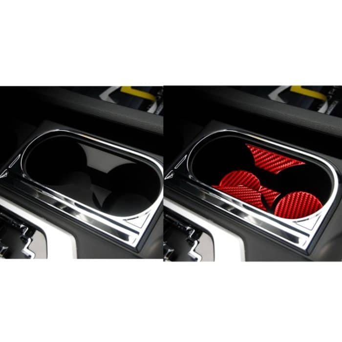 Kohlefaser-Auto-Zentralsteuerungs-Getränkehalter-Panel, dekorativer Aufkleber für Toyota Tundra 2014–2018, linker und rechter Antrieb, universell, Central Control Cup Holder Panel – Bild 7