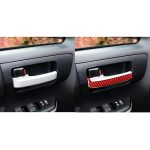 4 Teile/satz Carbon Faser Auto Innengriff Dekorative Aufkleber für Toyota Tundra 2014-2018, Links und Rechts Stick Universal, Inner Handle – Bild 6