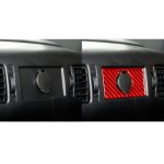 Carbon-Faser-Auto-hinterer Zigarettenanzünder-Schalter-dekorativer Aufkleber für Toyota Tundra 2014-2018, linker und rechter Antrieb Universal, Rear Cigarette Lighter Switch – Bild 6