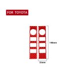 2 Teile/satz Carbon Faser Auto Zentrale Steuerung Volumen Schalter Dekorative Aufkleber für Toyota Tundra 2014-2018, links und Rechts Antrieb Universal, Central Control Volume Switch – Bild 2