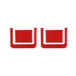 4 Teile/satz Carbon Faser Auto Hinten Sitz Einstellung Panel Dekorative Aufkleber für Toyota Tundra 2014-2018, links und Rechts Antrieb Universal, Rear Seat Adjustment Panel