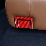 4 Teile/satz Carbon Faser Auto Hinten Sitz Einstellung Panel Dekorative Aufkleber für Toyota Tundra 2014-2018, links und Rechts Antrieb Universal, Rear Seat Adjustment Panel – Bild 5