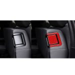 4 Teile/satz Carbon Faser Auto Hinten Sitz Einstellung Panel Dekorative Aufkleber für Toyota Tundra 2014-2018, links und Rechts Antrieb Universal, Rear Seat Adjustment Panel – Bild 6