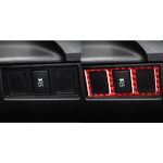 Kohlefaser-Auto-Modusschalter-dekorativer Aufkleber für Toyota Tundra 2014–2018, linker und rechter Antrieb, universell, Mode Switch – Bild 6