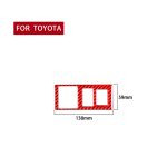 Kohlefaser-Autoscheinwerfer-Höhenverstellschalter, dekorativer Aufkleber für Toyota Tundra 2014–2018, Links- und Rechtsantrieb, universell, Headlight Height Adjustment Switch – Bild 2