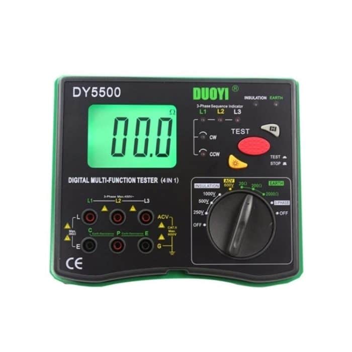 CRP5642.jpg Duoyi DY5500 CAR 4 in 1 Digitaler Multifunktionswiderstand Isolierung Erdmultimeter – Bild 1