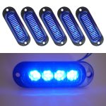 5 PCS MK-087 Auto/LKW 4LEDs Seitenmarkierungs-Anzeigeleuchten Glühbirne Lampe, MK-087(Blue Light), MK-087(Green Light), MK-087(Red Light), MK-087(White Light), MK-087(Yellow Light)