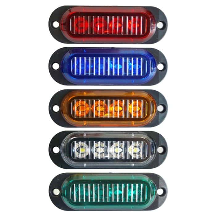 5 PCS MK-087 Auto/LKW 4LEDs Seitenmarkierungs-Anzeigeleuchten Glühbirne Lampe, MK-087(Blue Light), MK-087(Green Light), MK-087(Red Light), MK-087(White Light), MK-087(Yellow Light) – Bild 2